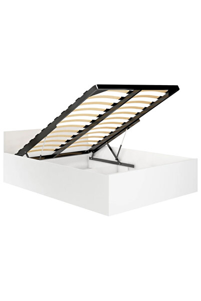 SERSIMO Foldable metal bed frame for 160x200cm bed with gas pistons, 26 slats...