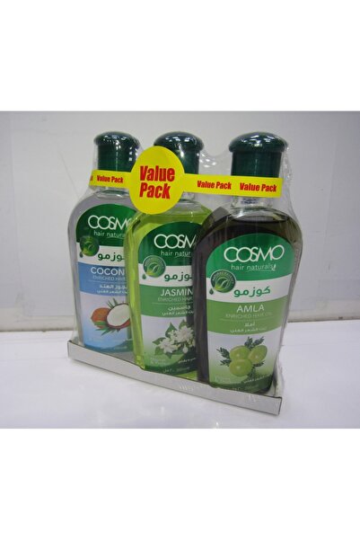 Cosmo عبوة من 3 زيوت للشعر سعة 200 مل