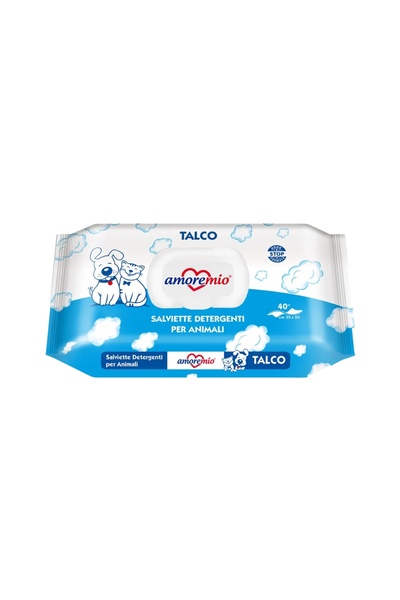 OEM Servetele Umede pentru Caini si Pisici AMORE MIO – Talc 40 buc