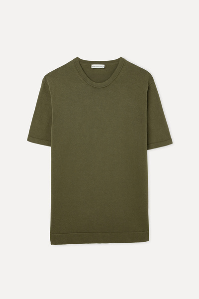 Mudo Crooled Neck Short Sleeve Knitwear Sweater