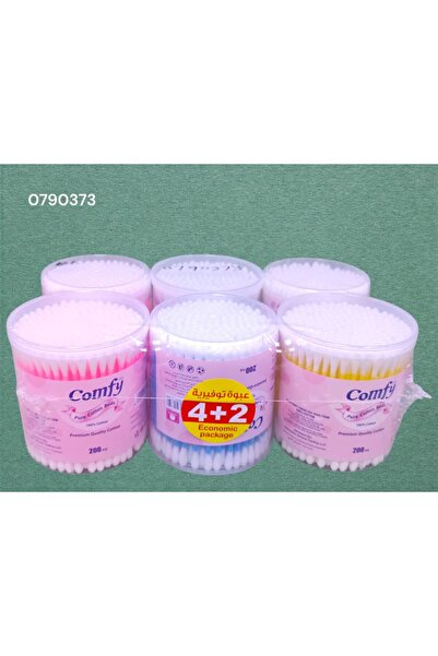 Comfy أعواد قطنية بلاستيكية T200PPD (4+2) - علبة تحتوي على 200 قطعة