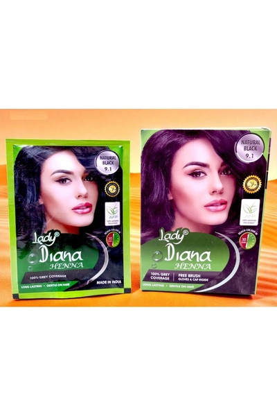Lady Diana L/D HENNA MEHNDI POWDER BLACK 10GM