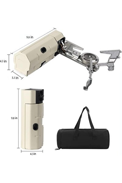 AutoFamily Portable Foldable Camping Stove & Carrying Case – Compact Camping ...