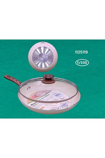 Kawashi KR-MF28G OPEN FRY PAN WIT GLASS LID 28X4.5CM