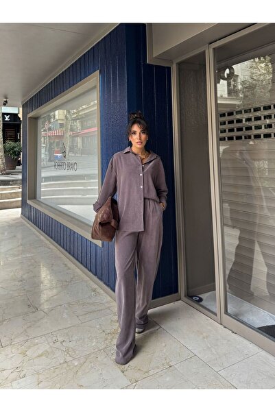 LIORACOLLECTİON بدلة نسائية مزدوجة من الأسفل إلى الأعلى
