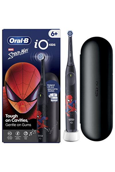 Oral-B iO Kids Marvel Spiderman electric toothbrush, 1 brush head, 1 travel case