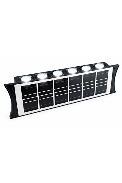 Mihai Set de 2 lămpi solare bidirecționale cu lumină sus și jos, 12 LED-uri