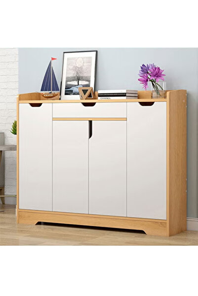 Beauenty Shoe Cabinet Freestanding Shoe Cupboard With Drawers And Lockers