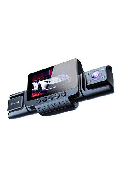 TrkTech A6708 2K 1440P Ön Kamera + 720P 2 Adet İç Kamera + 720P Arka Kamera 3,16 inç Araç İçi Kamera