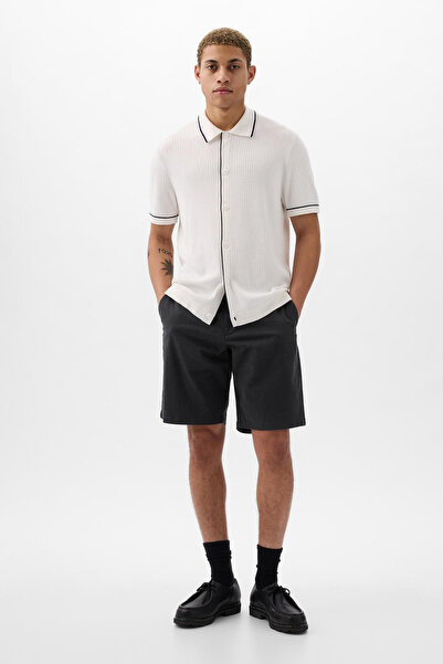 GAP Чоловічі шорти V-Frich - 12 дюймів Essential чорного кольору, код моделі:...