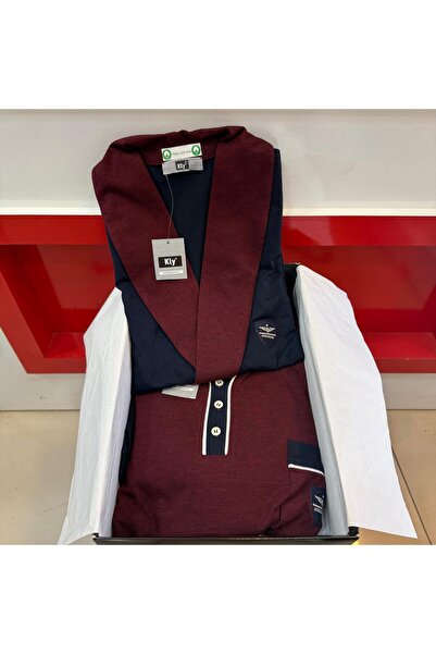 KLY Men's 4-Piece Long Bottom Shorts, Short Sleeve Pajama Top and Ropestambir...