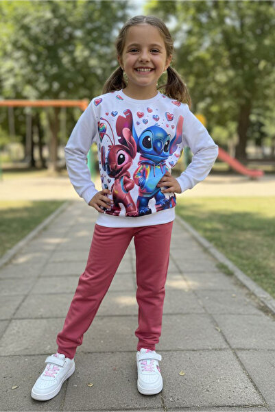 TOFİSA Κοριτσίστικο Σετ Πιτζάμες με Στάμπα Gul Kurusu - 28246-GUL-KURUSU