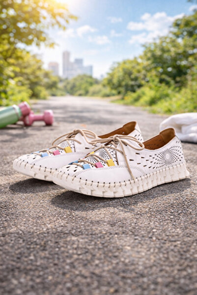 İNZE AYAKKABI Genuine Leather Casual Model Name: Serelia