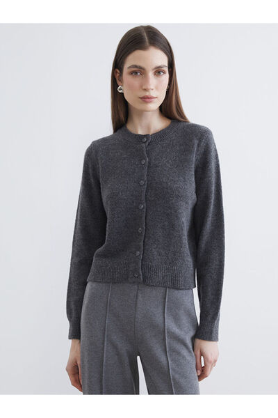 LC Waikiki Sparkling Choices Zero Roba Yaka Cardigan pentru femei din magazin...