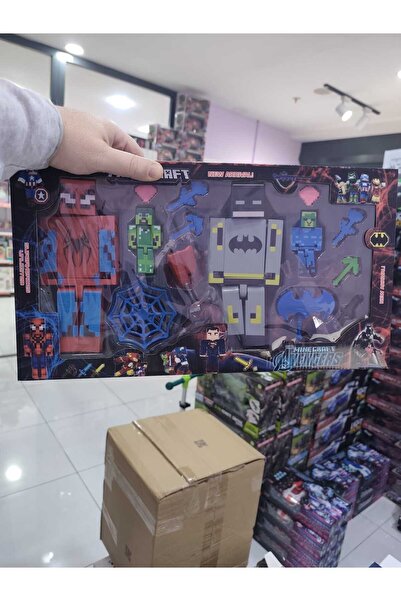 Boratila Toys Toy Figure Set Spider-Man Batman Themed Play Set with Accessories