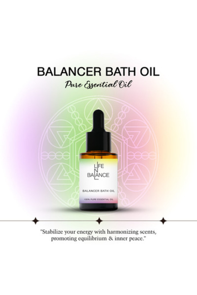 Lifenbalance زيت الاستحمام بالانسر 15 مل - مزيج عطري طبيعي لتوازن الأورا والش...