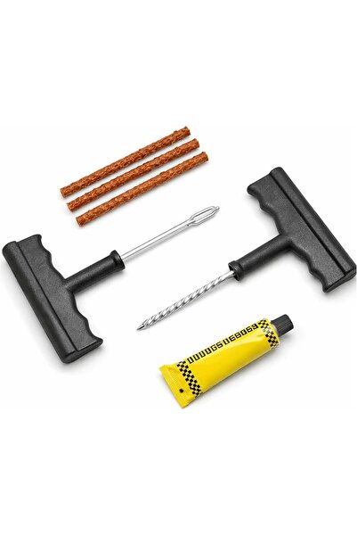 AutoFamily طقم أدوات إصلاح الإطارات بدون أنابيب - 6 قطع - مجموعة أدوات إصلاح ...