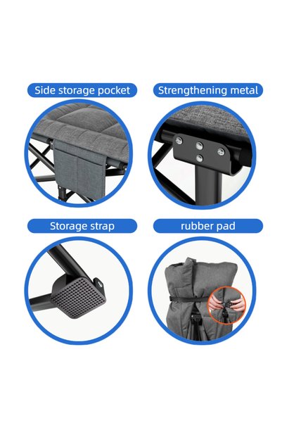inabyte Folding Camping Cots(500lb) |Foldable Bed Office Rest Lunch Break,For Outdoor Camping|Office|Travel