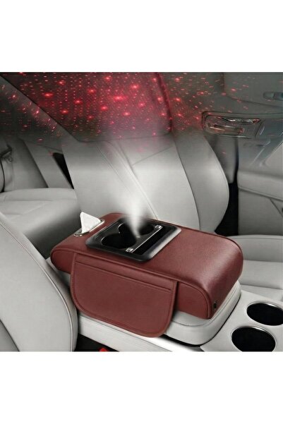 AutoFamily Car Armrest with Cup Holder, USB Charging & Laser Star Light – Mul...