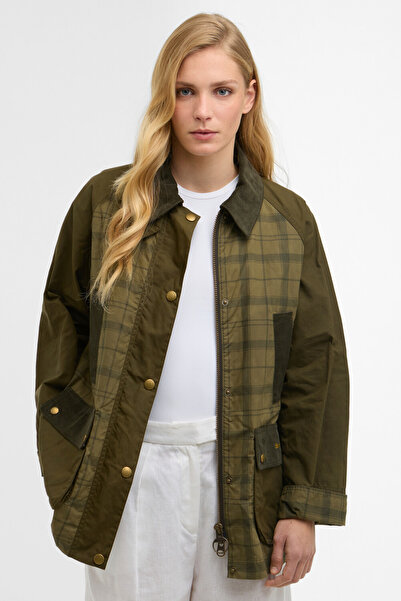 Barbour Modern Tartan Beadnell Casual Ceket OL32 Dusky Green Tartan/Highland ...