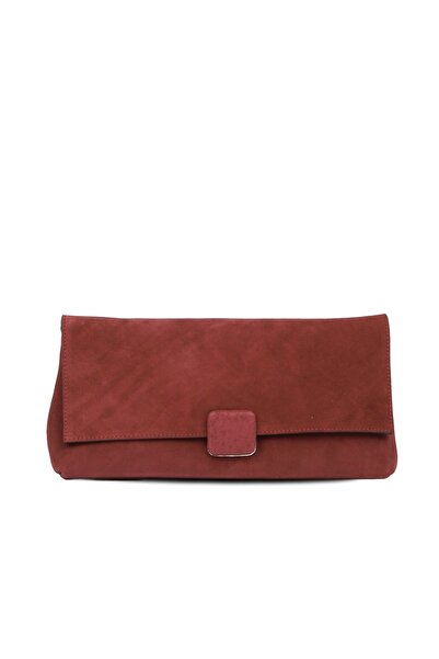 BUENO Shoes Burgundy Suede Women's Crossbody Bag 01Wbe2618