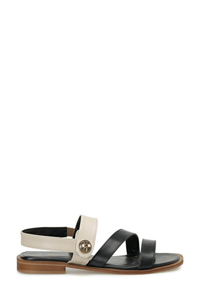 Polaris 325060.Z Μαύρα γυναικεία φλατ σανδάλια