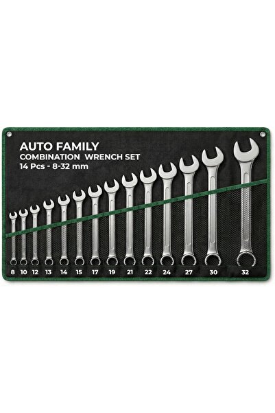 AutoFamily طقم مفاتيح ربط متعددة الاستخدامات 14 قطعة - مقاسات مترية من 8 إلى ...