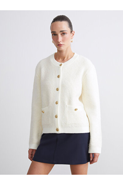 LC Waikiki Crew Neck Women's Knitwear Cardigan