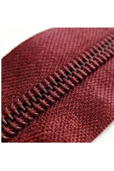 aurellen 10 Meters of Burgundy Plastic Zipper 10 Heads – Zipper for Bags, Dre...