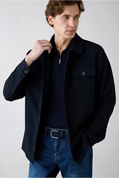 Kiğılı Сезонний піджак/пальто з візерунком, застібнутий на ґудзики та кишені