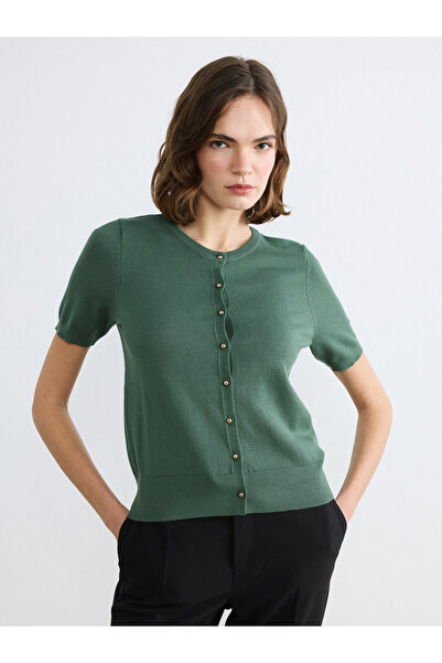 LC Waikiki Cardigan tricotat de damă cu guler rotund