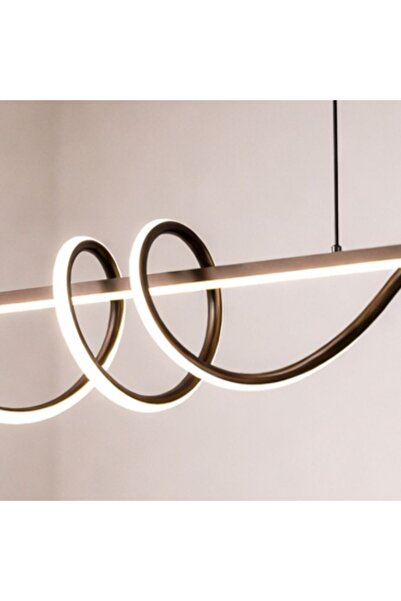 Luxera Lighting Lustră LED maro LEONIS 75W/3800LM 2700K-6500K