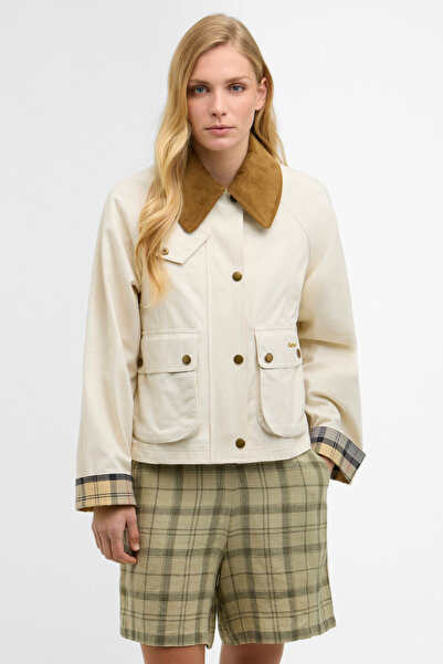 Barbour Cropped Beadnell Casual Ceket CR11 Light Pearl/Dress/Beige