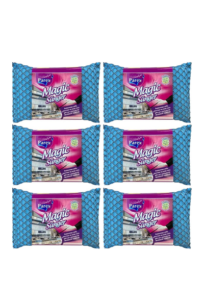 Parex Magic Sponge 6 Pack (Blue Color)