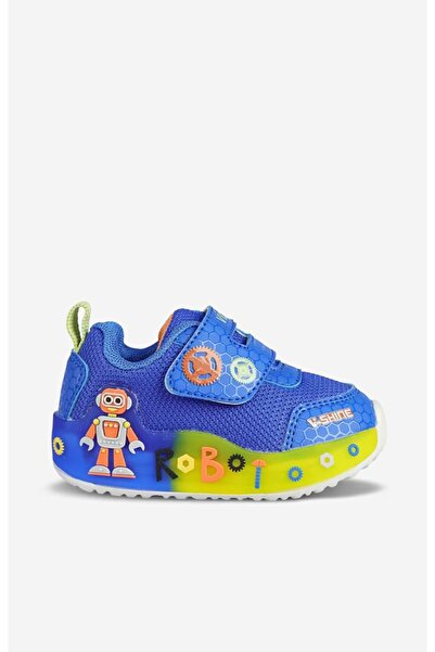 Vicco Feti̇ Baby Boys Cobalt Blue Lighted Sports Shoes