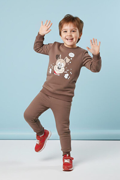 TOFİSA Σετ Πιτζάμες για Αγόρια με Σχέδιο Βιζόν και Δύο Κλωστές - 28199-VIZON