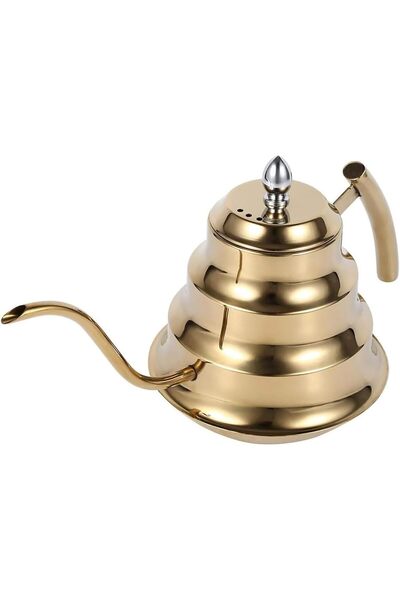 Arabest 1.2L Pour Over Coffee Kettle, Stainless Steel Gooseneck Maker, Gold, ...
