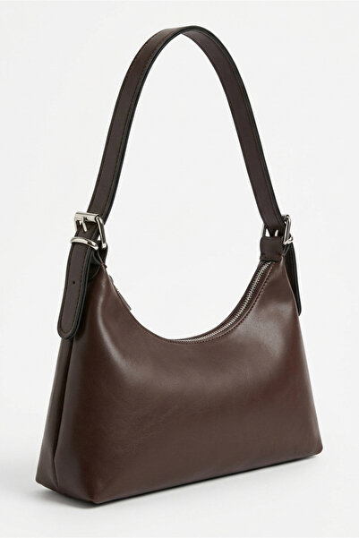 TOFİSA Women's Brown Faux Leather Shoulder Bag - 28263-Brown