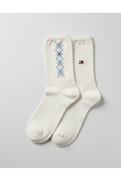 Tommy Hilfiger Kadın TH WOMEN SOCK 2P ARGYLE S701236734-TH002