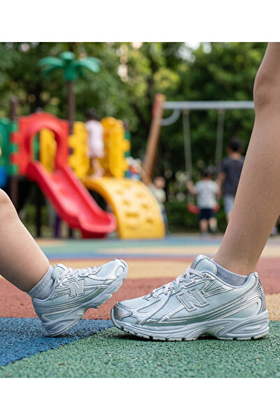 New Balance 740 Παιδικά και βρεφικά παπούτσια casual αθλητικά ασημί