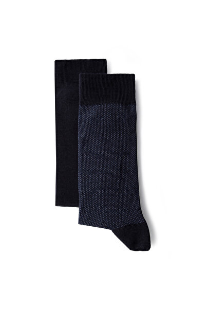 Kiğılı Set of 2 Cotton Stretch Fabric Flexible Patterned Socks