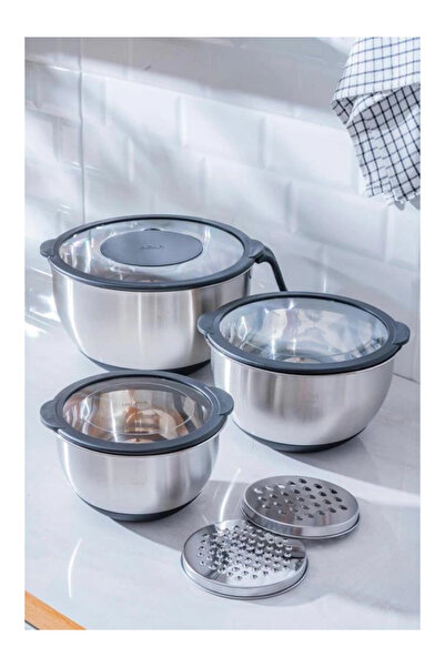 ACAR Rwa8120 Steel Mixing and Storage Container Set