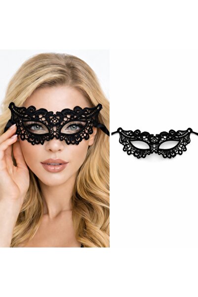 CT STONES Μαύρη δαντελένια βενετσιάνικη μάσκα για γυναίκες – Κομψή μάσκα για ...