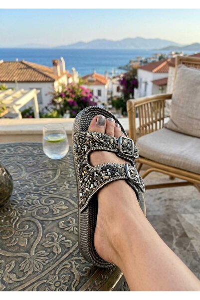 VARLIK AYAKKABI New Season Stone-Faced Slippers