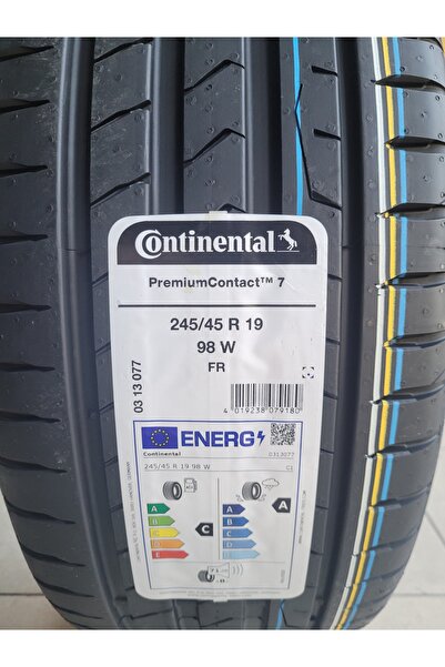 Continental 245/45R19 Premium Contact7 98W FR Set Olarak (4 Adet ) Yazlık 202...