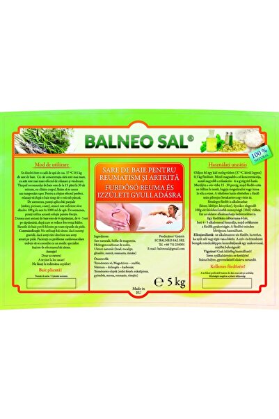 Balneo Sal Sare de baie pentru reumatism și artrită