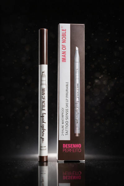 chichiponki Stilou pentru Sprâncene Gheruță – Waterproof, Efect Microblading, Tattoo Brow Pen, Rezistență 24H