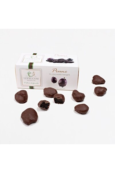 LEFRUCOM MANUFACTURA Prune uscate în ciocolată neagră 600g
