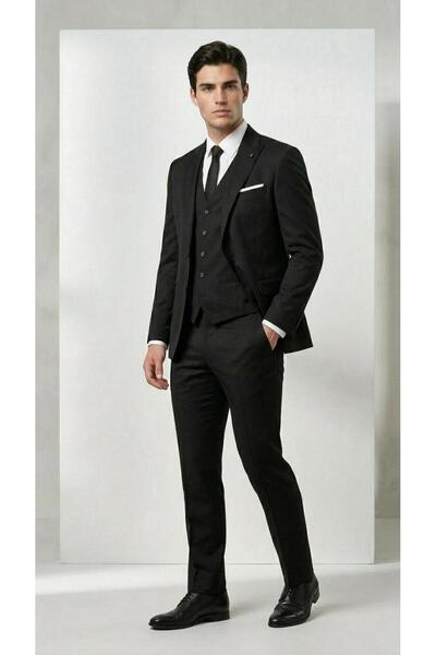 THE ROBUS Men's Slim Vest Suit