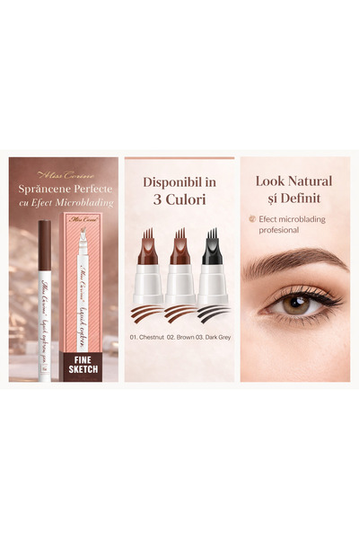 chichiponki Fine Sketch Claw Eyebrow Pencil – Waterproof, Microblading Effect...